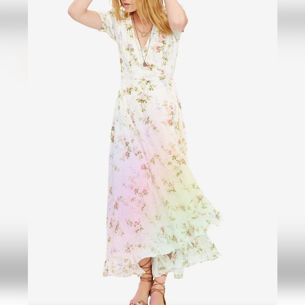 Floral Wrap Dress - Picture 6 of 10